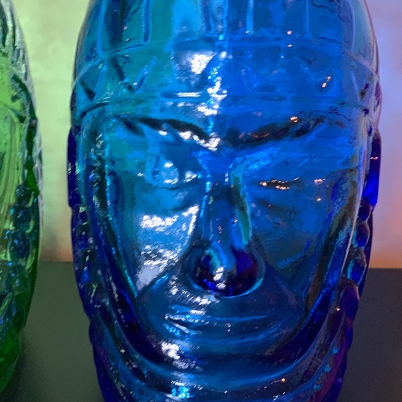 Vintage Wheaton Glass Native American Head banks - Picture 5 of 5
